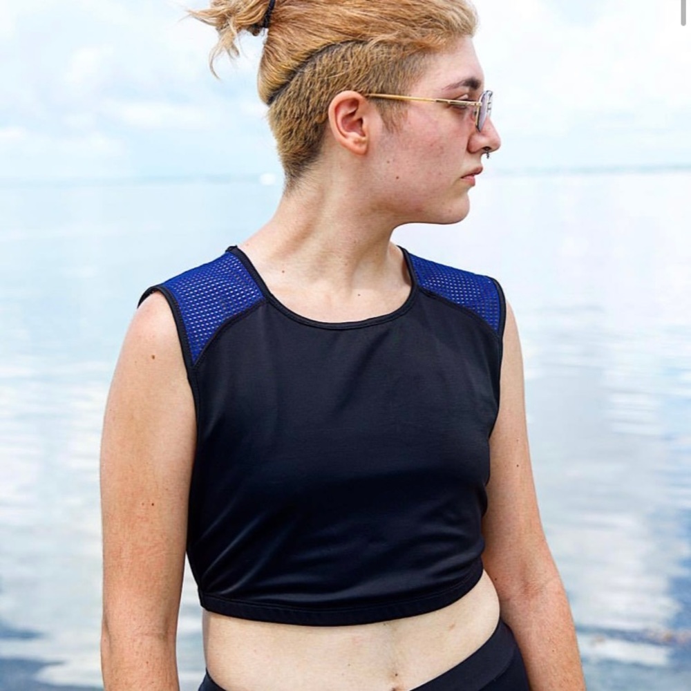 Outplay compression swimsuit top